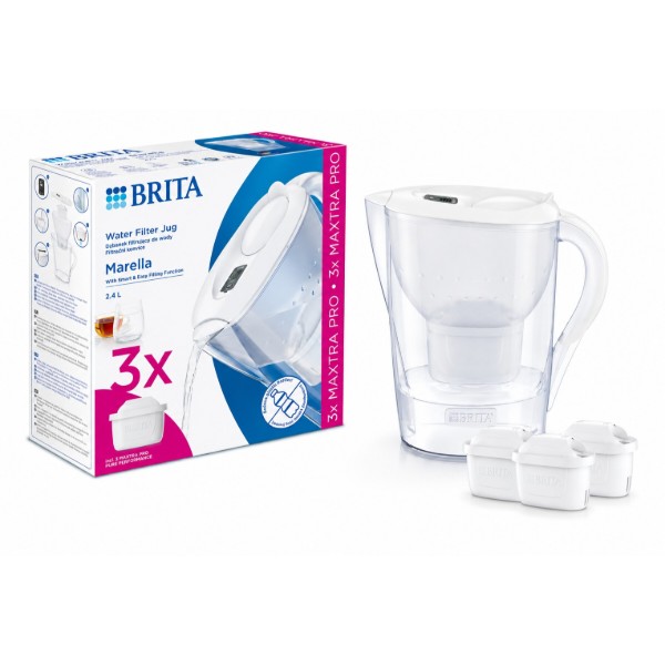 Фото - Фильтр-кувшин Brita Marella MXpro White + 3 картриджа